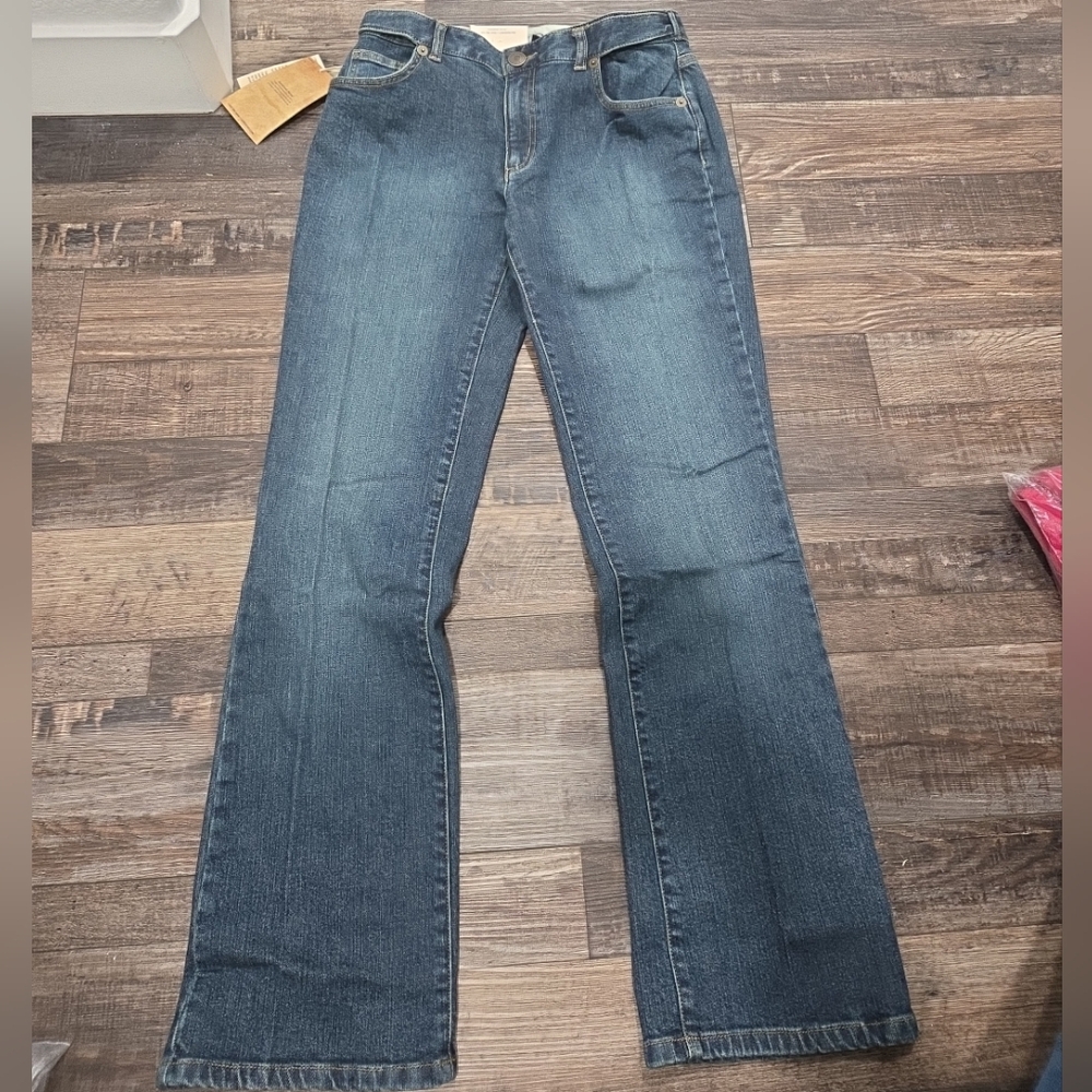 Lands' End Women's Blue Boot Cut Jeans